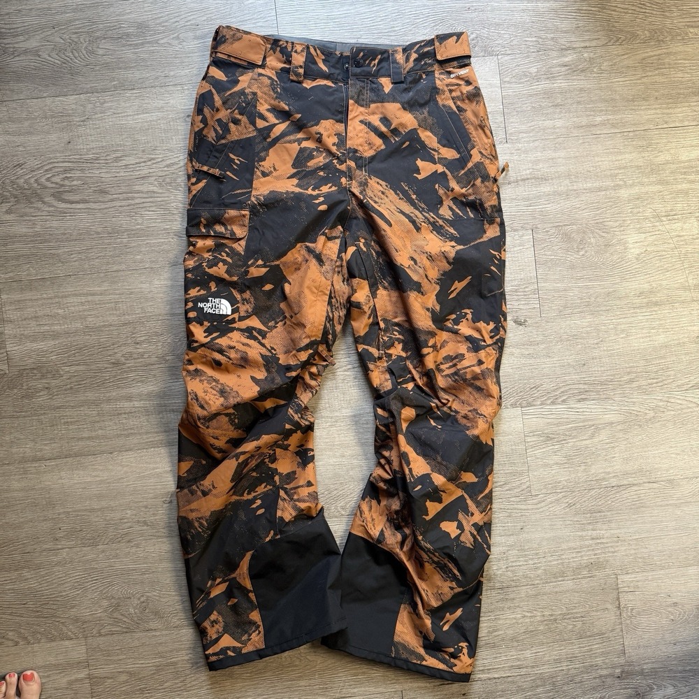 The North Face Pants Mens Medium Brown Camo Freedom Snow Ski Snowboard Dryvent